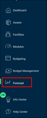 Navigate to Forecast Module